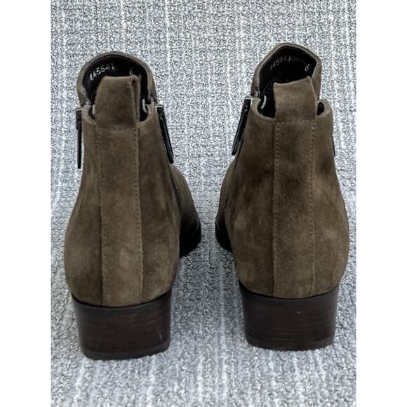 AQUATALIA Fantina Waterproof Suede Ankle Boots Olive Green Women's Size 6 US - Picture 6 of 12